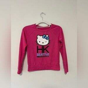 Hello Kitty Sanrio Seattle Long Sleeve Pink Pullover